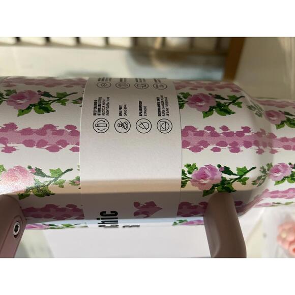 ThermoChill Floral Pattern 40 oz Tumbler with Handle - Picture 5 of 6